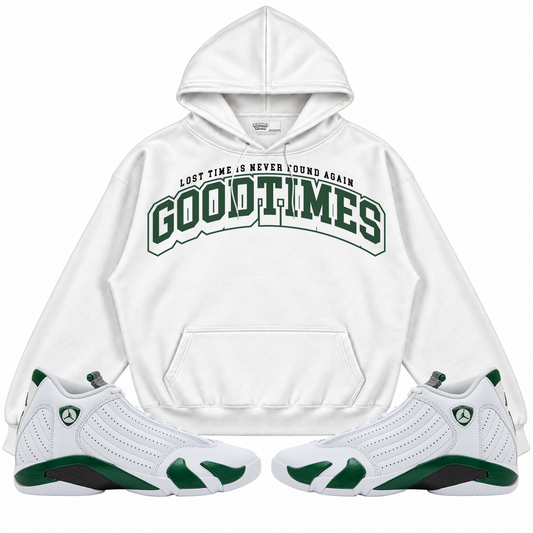 Rebranded Studios apparel — front styled with matching sneakers