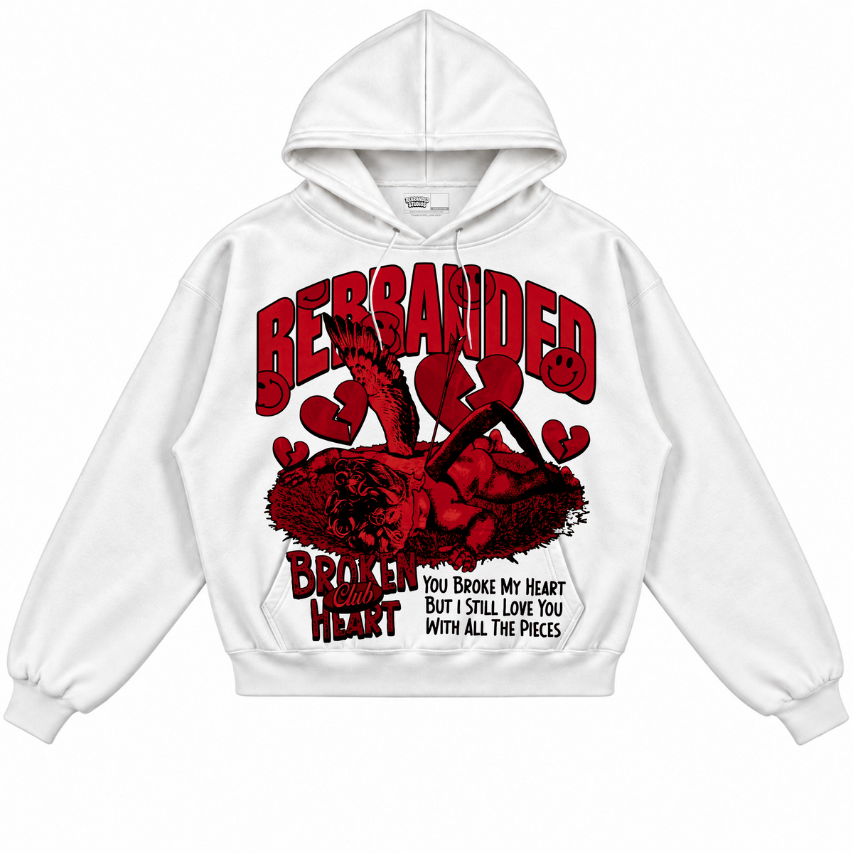 Rebranded Studios apparel — front without sneakers