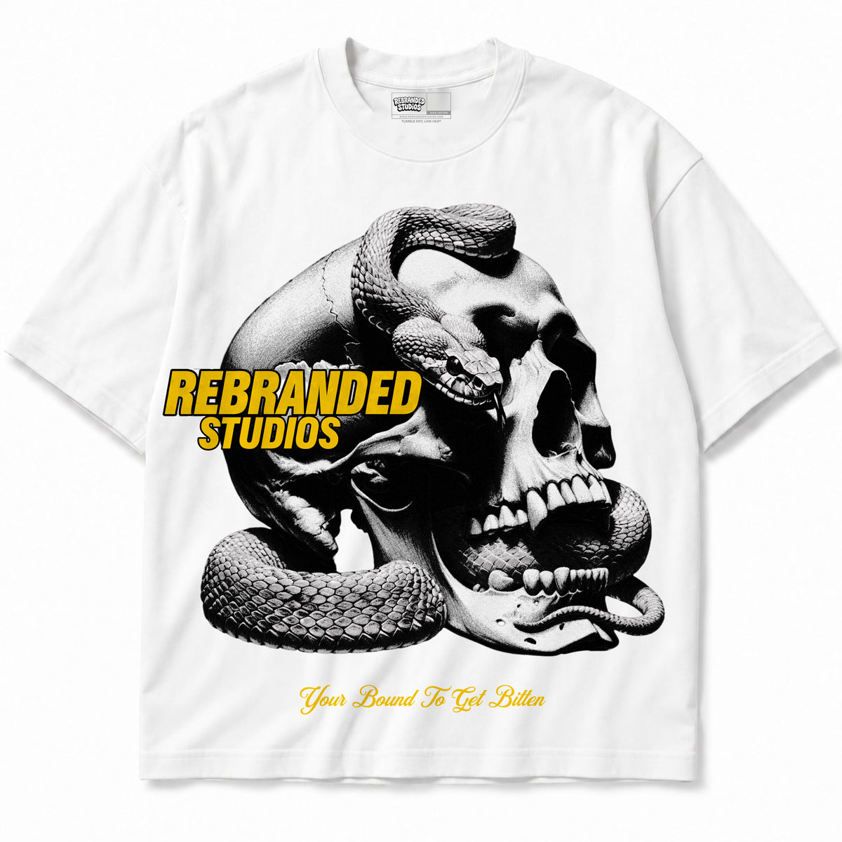 Rebranded Studios apparel — front without sneakers