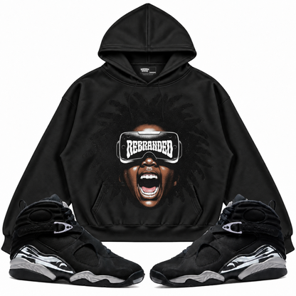 Rebranded Studios apparel — front styled with matching sneakers