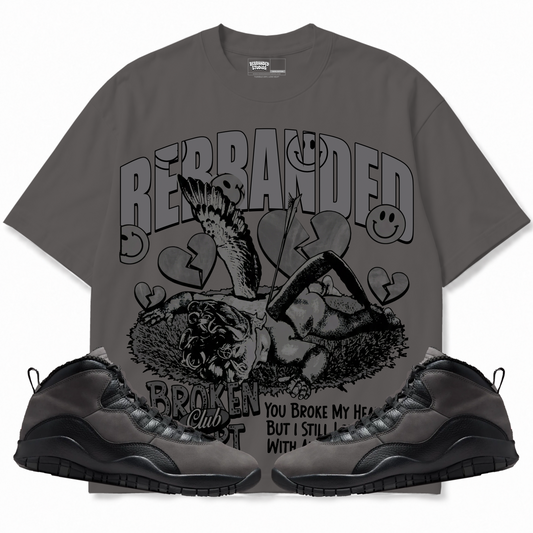 Rebranded Studios apparel — front styled with matching sneakers