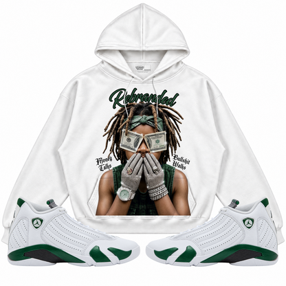 Rebranded Studios apparel — front styled with matching sneakers