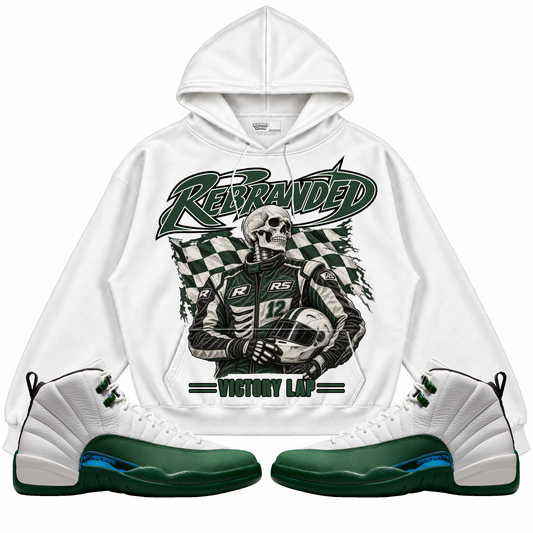 Rebranded Studios apparel — front styled with matching sneakers