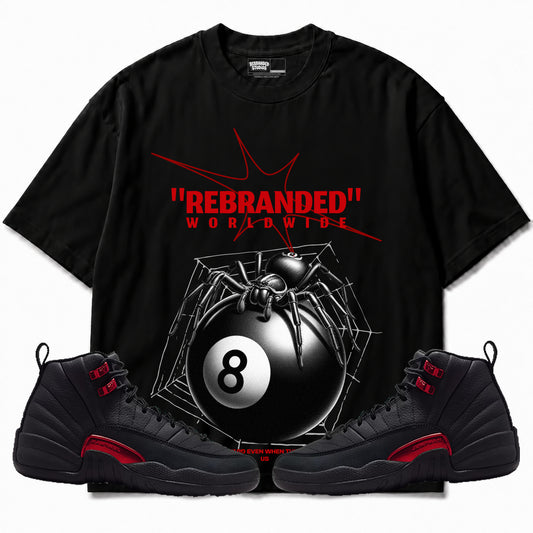 Rebranded Studios apparel — front styled with matching sneakers