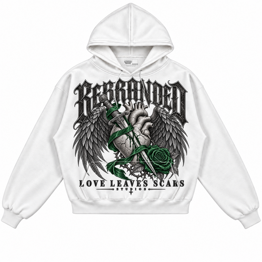 Rebranded Studios apparel — front without sneakers — alternate view