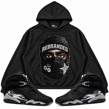 Rebranded Studios apparel — front styled with matching sneakers