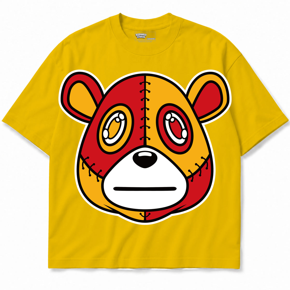 Rebranded Studios apparel — front without sneakers