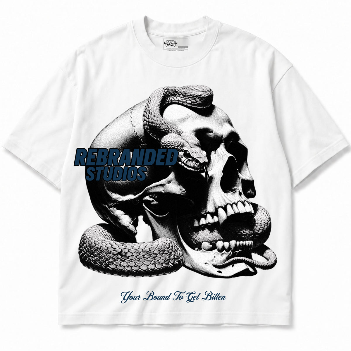 Rebranded Studios apparel — front without sneakers
