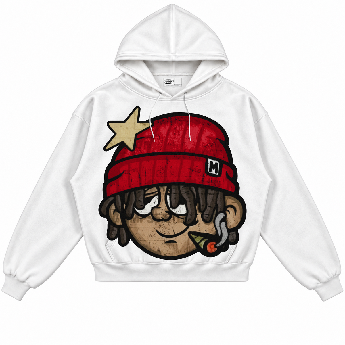Rebranded Studios apparel — front without sneakers