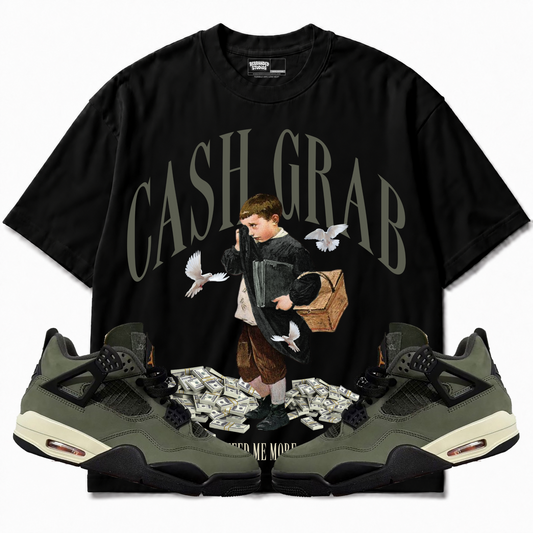 Rebranded Studios apparel — front styled with matching sneakers
