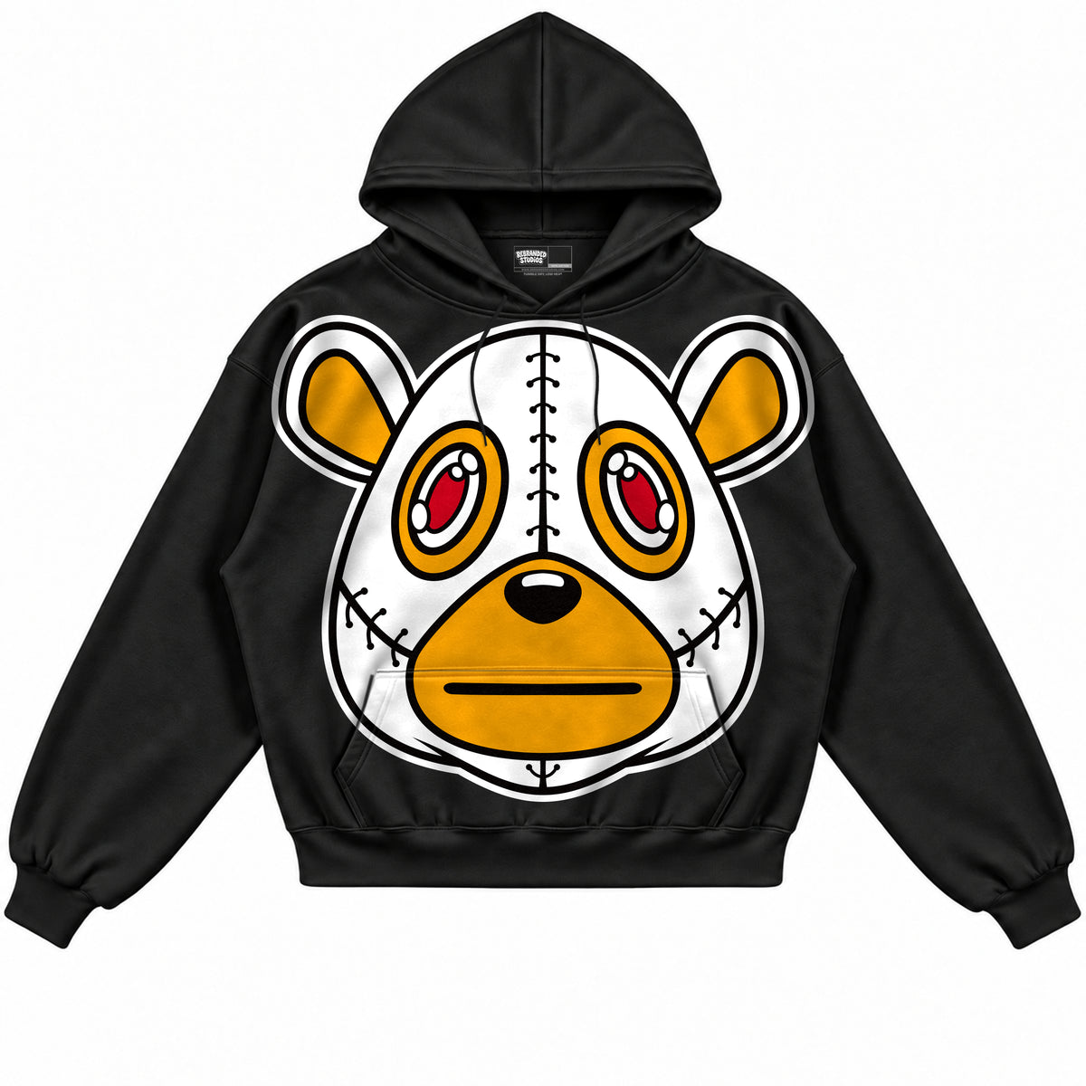Rebranded Studios apparel — front without sneakers