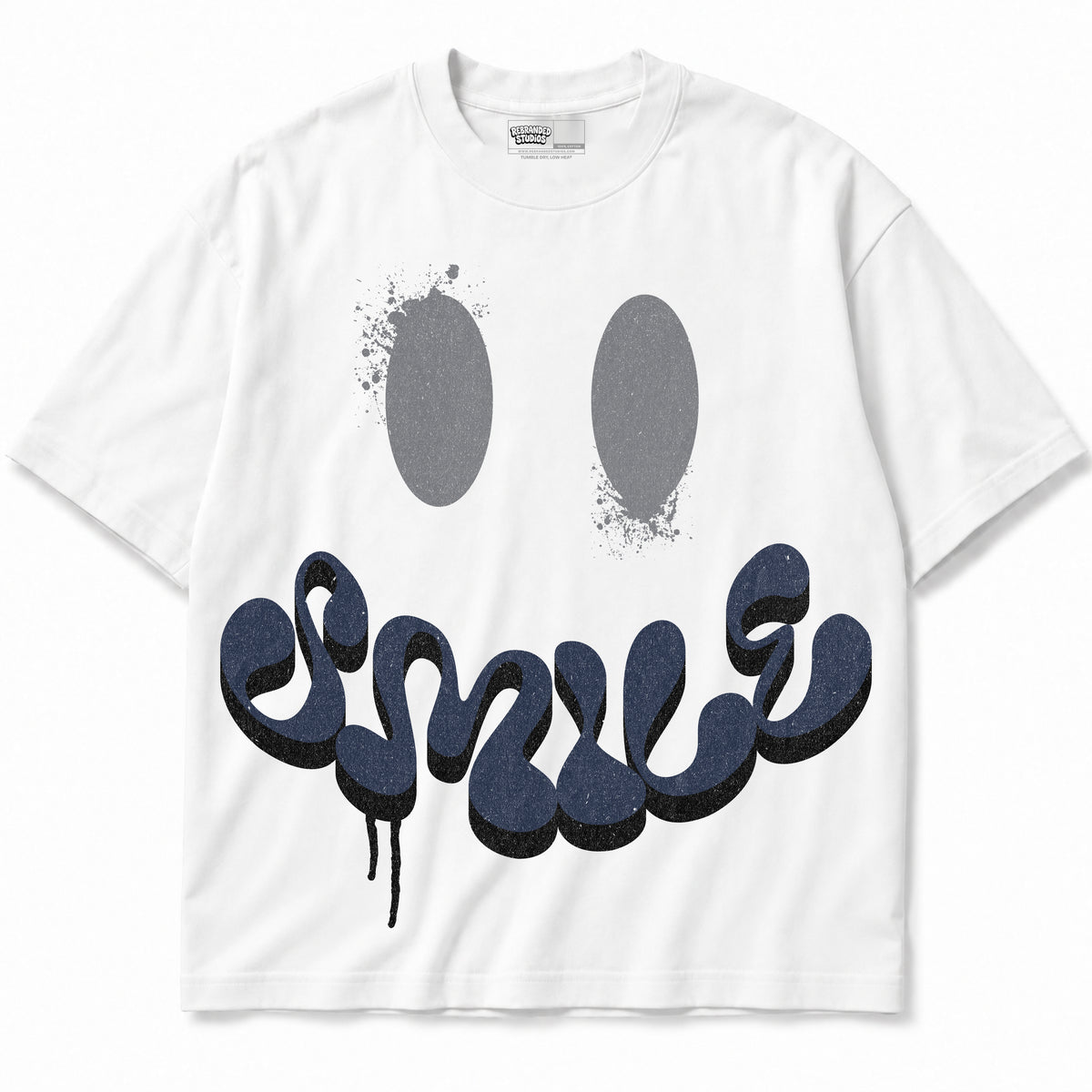 Rebranded Studios apparel — front without sneakers