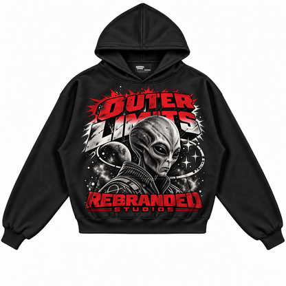 Rebranded Studios apparel — front without sneakers
