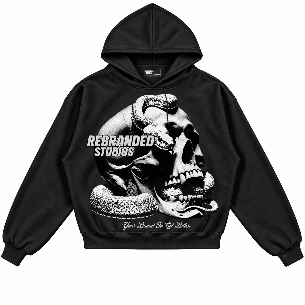 Rebranded Studios apparel — front without sneakers