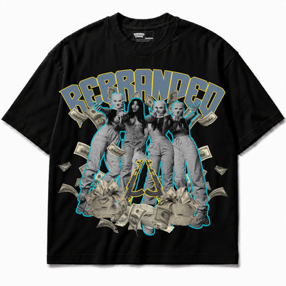 Rebranded Studios apparel — front without sneakers