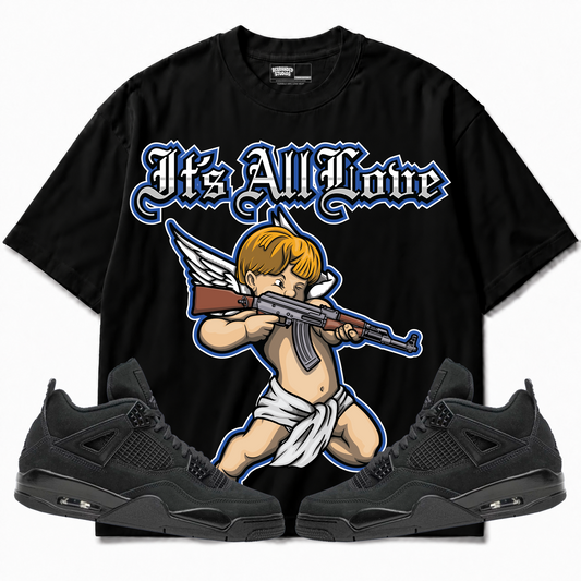Rebranded Studios apparel — front styled with matching sneakers