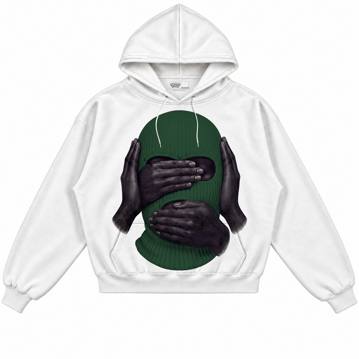 Rebranded Studios apparel — front without sneakers