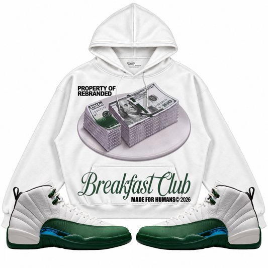Rebranded Studios apparel — front styled with matching sneakers