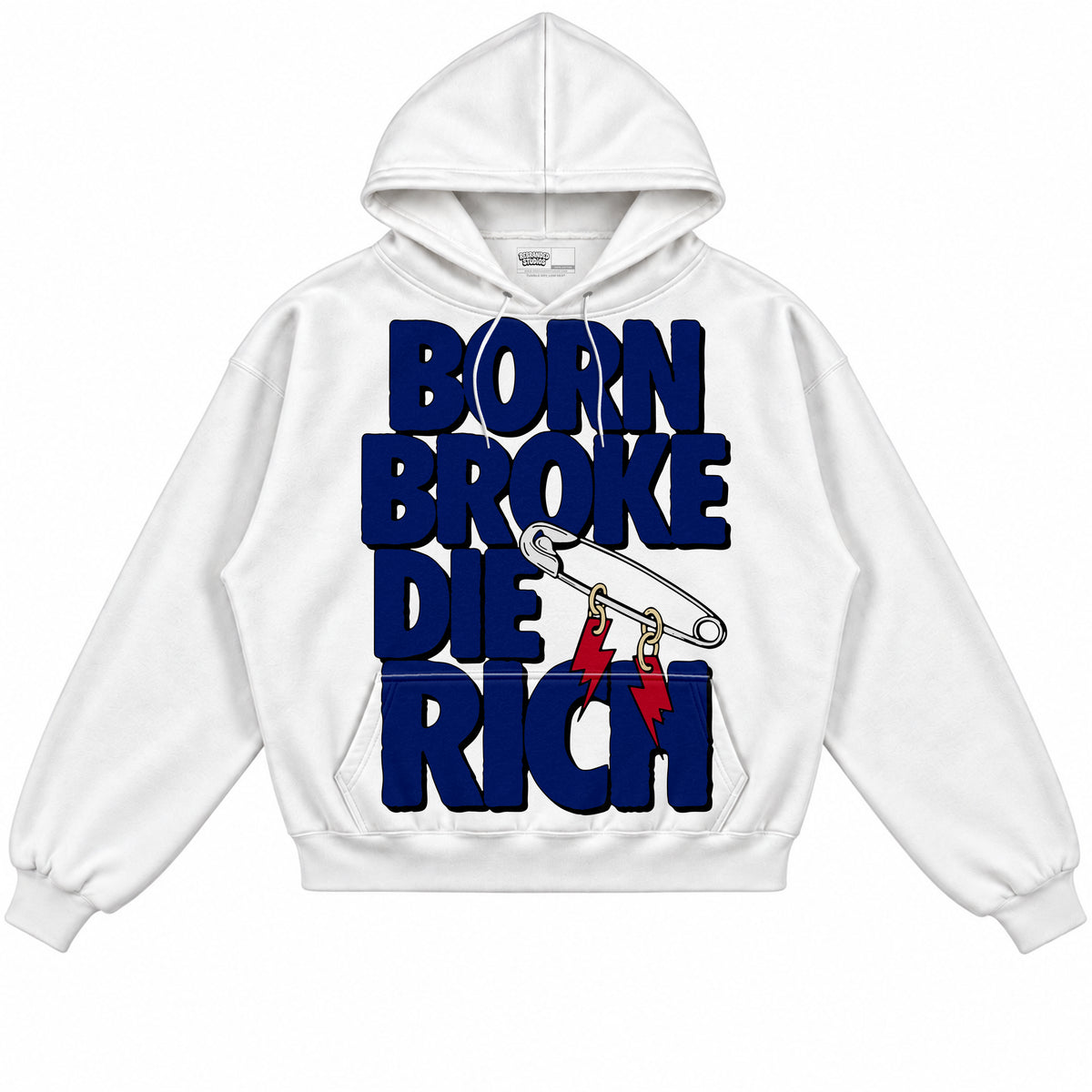 Rebranded Studios apparel — front without sneakers