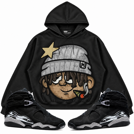 Rebranded Studios apparel — front styled with matching sneakers