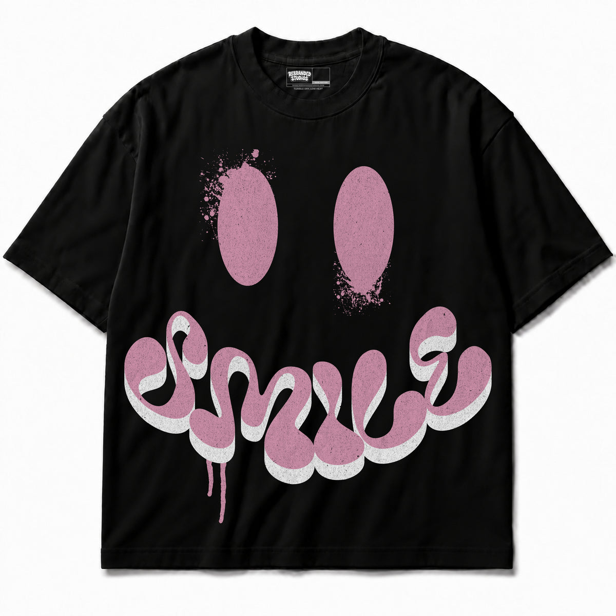 Rebranded Studios apparel — front without sneakers