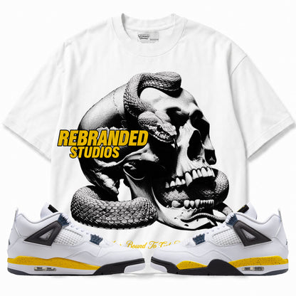 Rebranded Studios apparel — front styled with matching sneakers