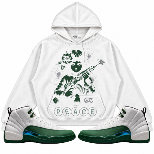 Rebranded Studios apparel — front styled with matching sneakers
