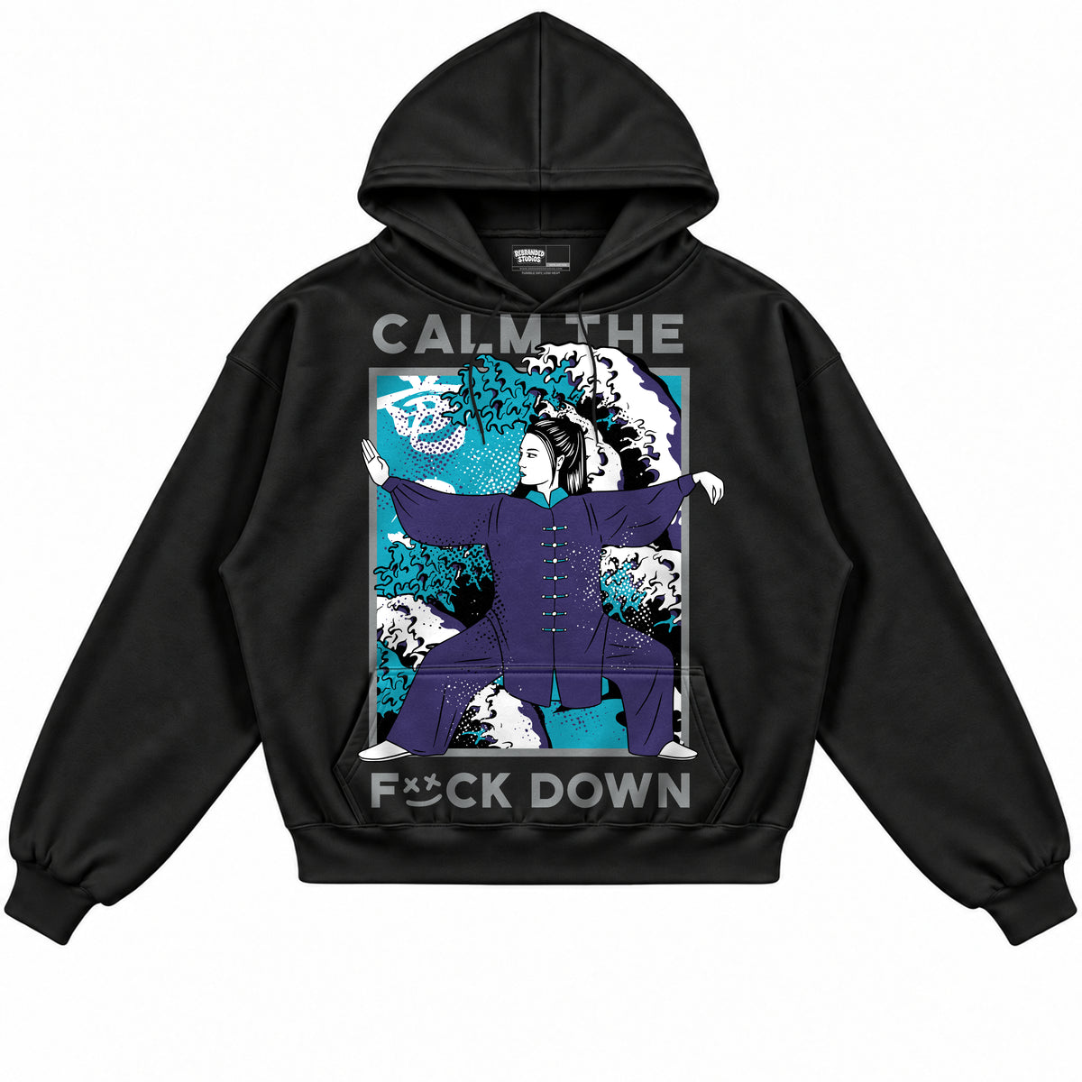Rebranded Studios apparel — front without sneakers