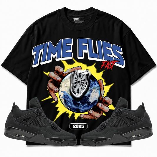 Rebranded Studios apparel — front styled with matching sneakers