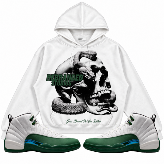 Rebranded Studios apparel — front styled with matching sneakers