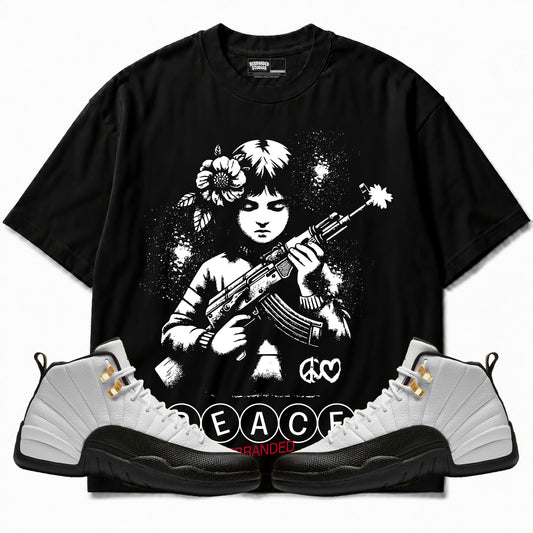 Rebranded Studios apparel — front styled with matching sneakers