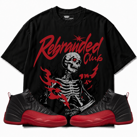 Rebranded Studios apparel — front styled with matching sneakers
