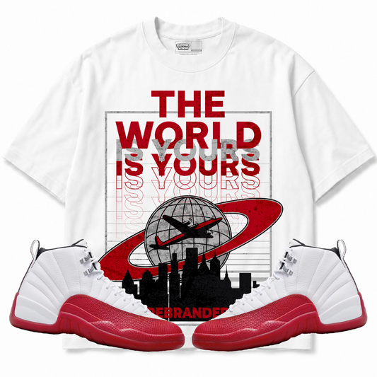 Rebranded Studios apparel — front styled with matching sneakers