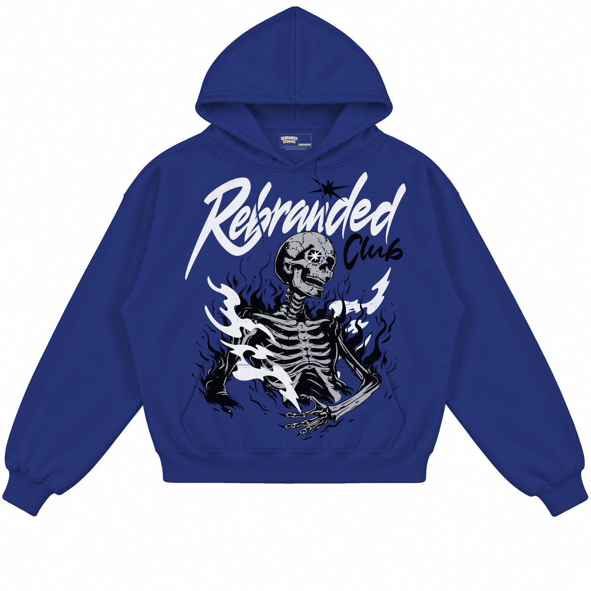 Rebranded Studios apparel — front without sneakers