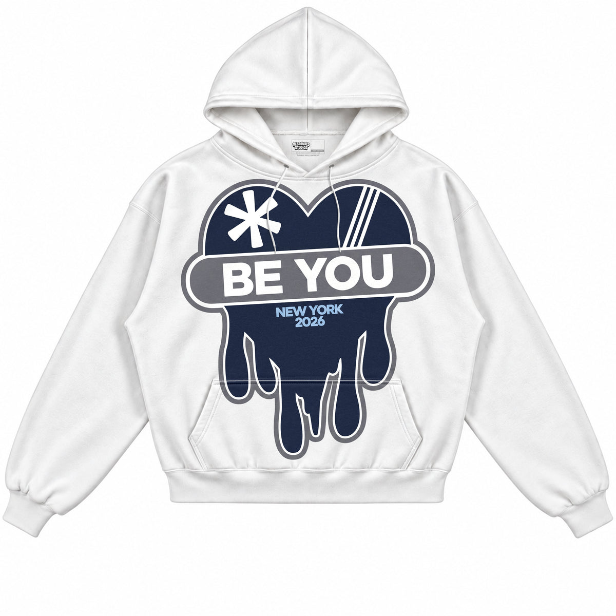 Rebranded Studios apparel — front without sneakers