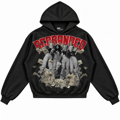 Rebranded Studios apparel — front without sneakers