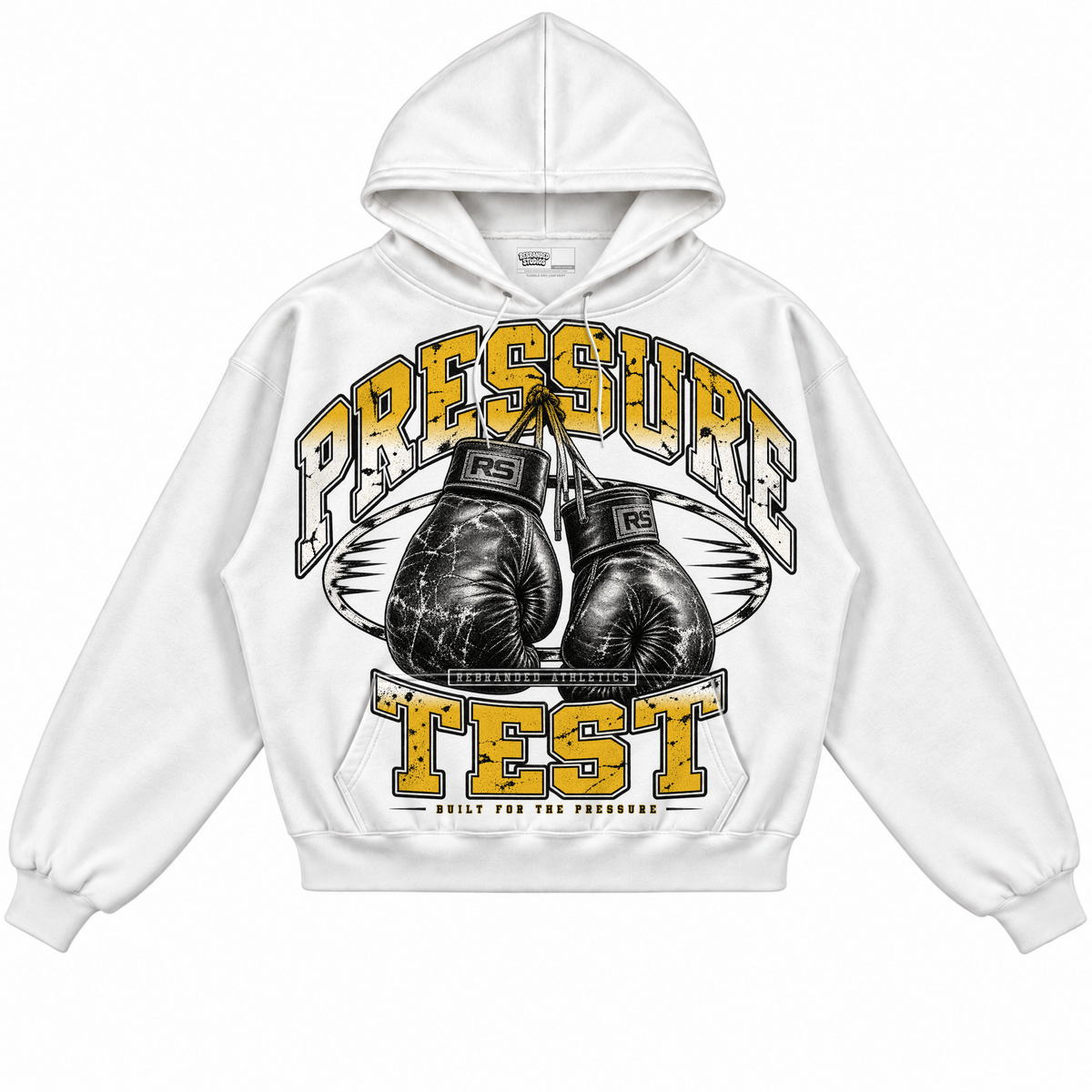 Rebranded Studios apparel — front without sneakers
