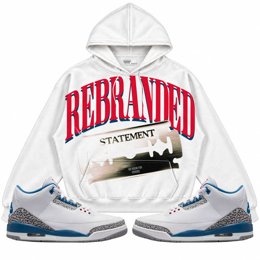 Rebranded Studios apparel — front styled with matching sneakers