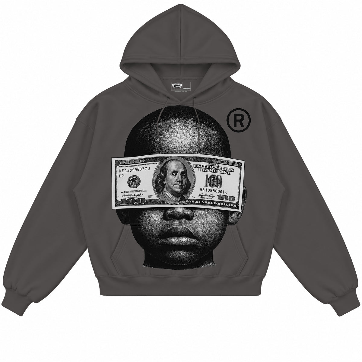 Rebranded Studios apparel — front without sneakers