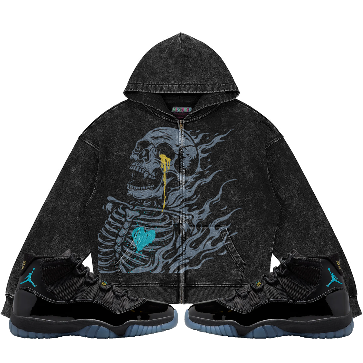 Club · Gamma 11 front with collection-matched sneakers