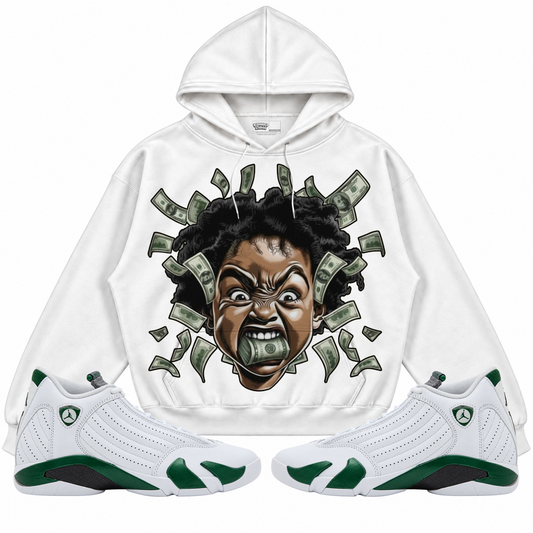 Rebranded Studios apparel — front styled with matching sneakers