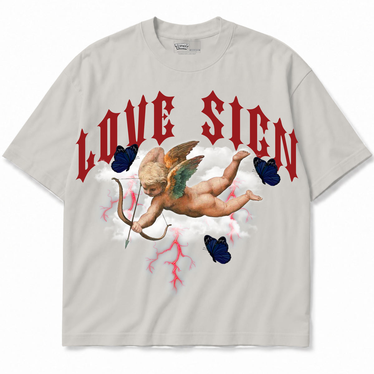 Rebranded Studios apparel — front without sneakers