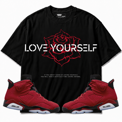 Rebranded Studios apparel — front styled with matching sneakers