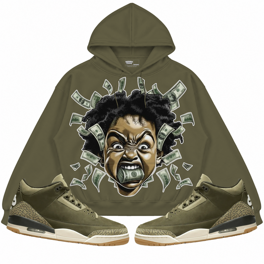 Rebranded Studios apparel — front styled with matching sneakers