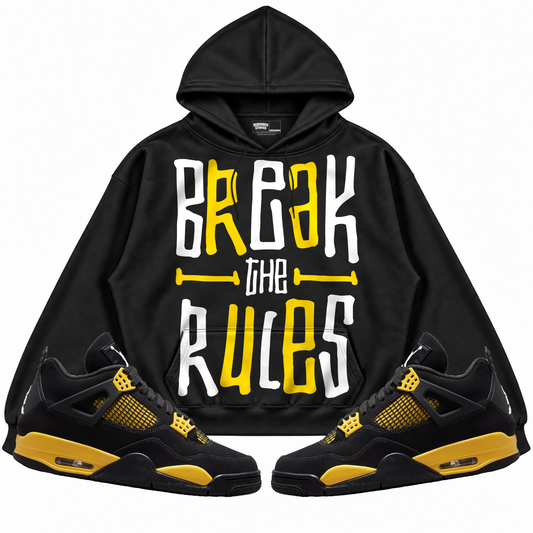 Rebranded Studios apparel — front styled with matching sneakers