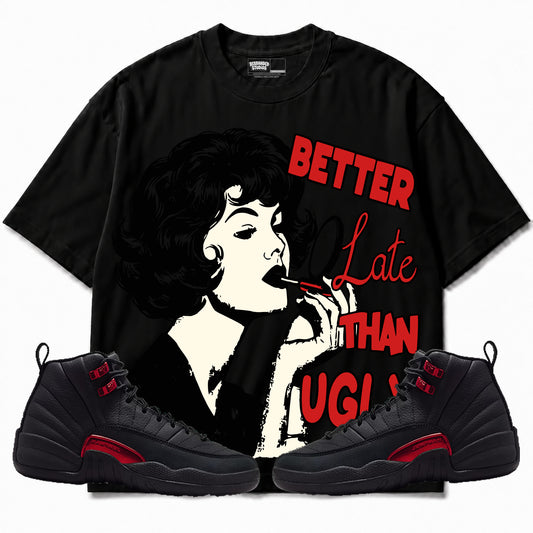 Rebranded Studios apparel — front styled with matching sneakers