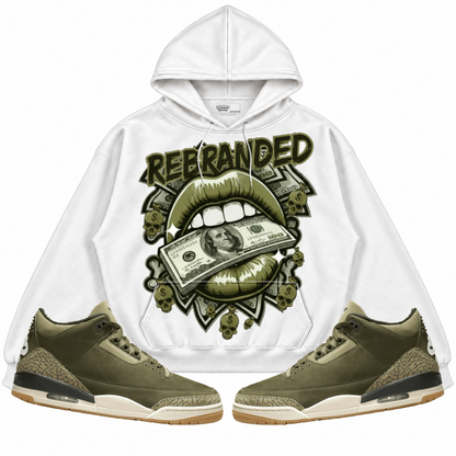 Rebranded Studios apparel — front styled with matching sneakers