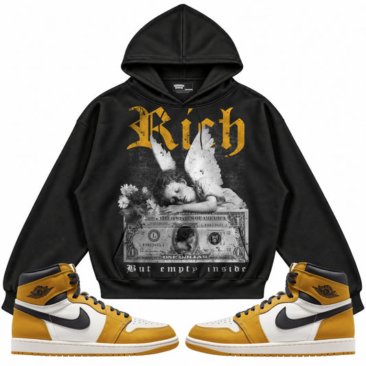 Rebranded Studios apparel — front styled with matching sneakers