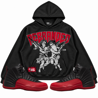 Rebranded Studios apparel — front styled with matching sneakers