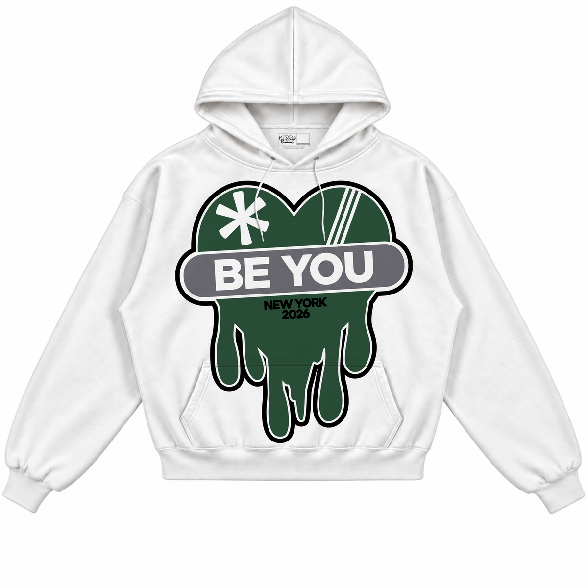 Rebranded Studios apparel — front without sneakers